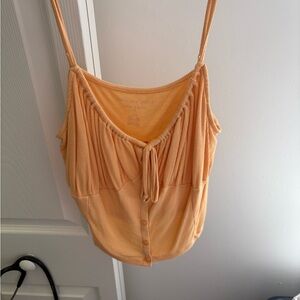 Women's Orange Sleeveless Top
